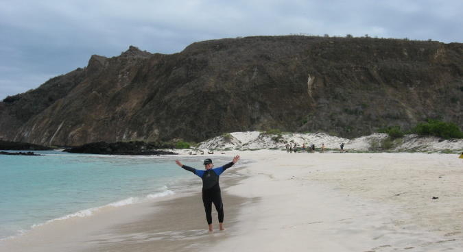 Judy in Galapagos